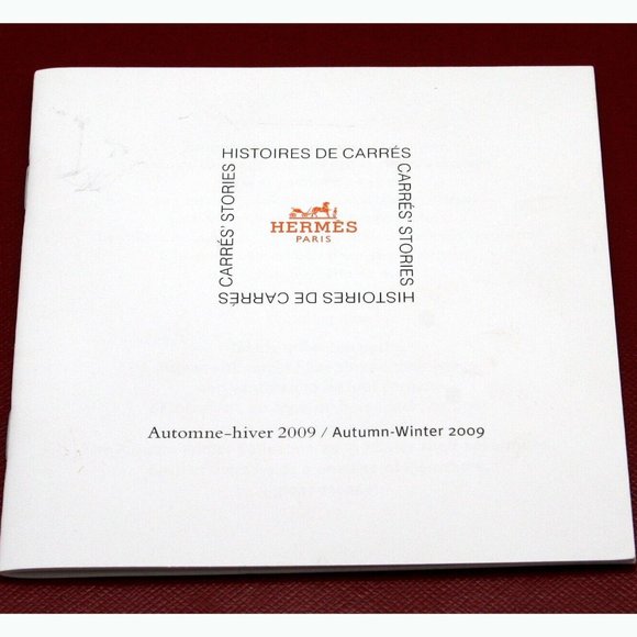 Hermes Scarf Booklet Autumn Winter 2009 English and French - Picture 2 of 3